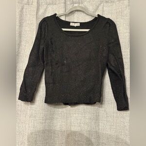 Marled Black Women's Sweater
